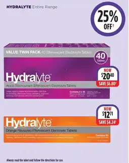 HYDRALYTE Entire Range