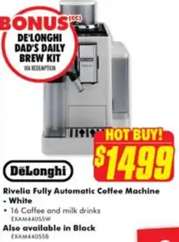 The Good Guys Rivelia Fully Automatic Coffee Machine - White offer