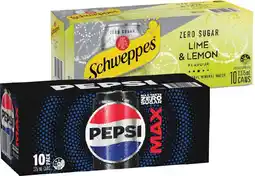 IGA Pepsi, Solo or Schweppes Infused Natural Mineral Water 10x375mL Selected Varieties offer