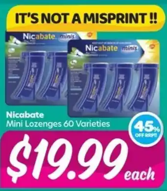 Your Discount Chemist Nicabate Mini 60 Lozenges offer