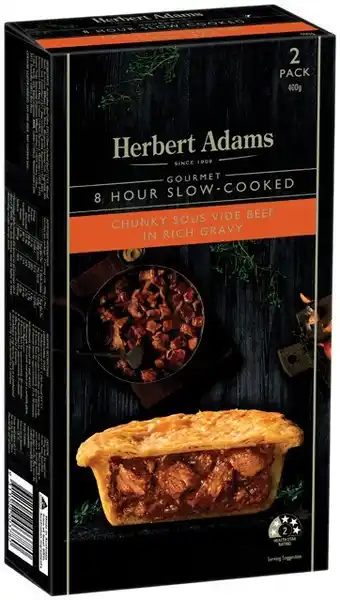 IGA Herbert Adams Gourmet Pies 2 Pack Selected Varieties offer