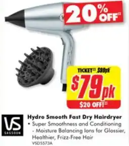 The Good Guys Hydro Smooth Fast Dry Hairdryer offer