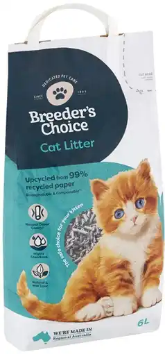 IGA Breeder’s Choice Cat Litter 6 Litre offer