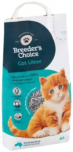 IGA Breeder’s Choice Cat Litter 6 Litre offer