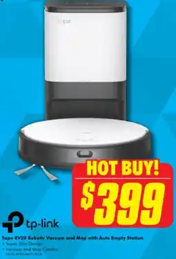 The Good Guys Tapo RV20 Robotic Vacuum and Mop with Auto Empty Station offer