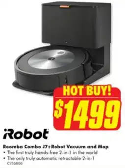 Roomba Combo J7+Robot Vacuum and Mop