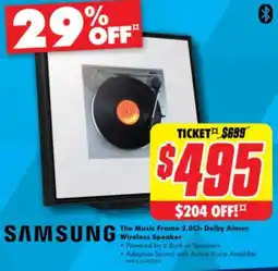 The Good Guys The Music Frame 2.0Ch Dolby Atmos Wireless Speaker offer