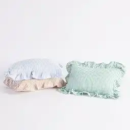 Avery Ruffle Oblong Cushion by M.U.S.E