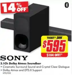 The Good Guys 3.1Ch Dolby Atmos Soundbar offer