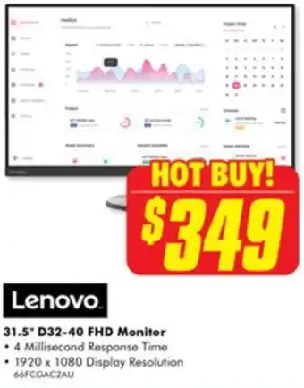 The Good Guys 31.5" D32-40 FHD Monitor offer