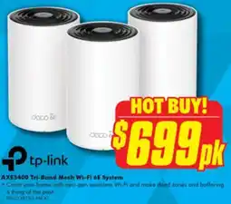 The Good Guys AXE5400 Tri-Band Mesh Wi-Fi 6E System offer