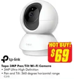 The Good Guys Tapo 3MP Pan/Tilt Wi-Fi Camera offer