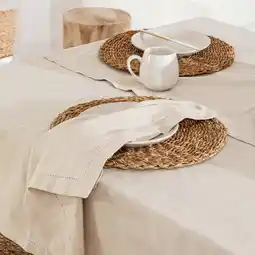Pillow Talk Pelham Natural Cotton Table Linen Range by Habitat offer