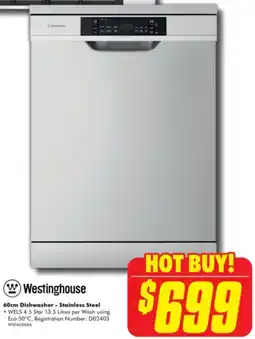 The Good Guys 60cm Dishwasher - Stainless Steel offer