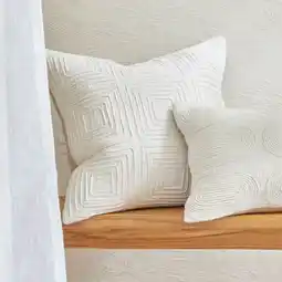 Pillow Talk Portia Embroidered Square Cushion by M.U.S.E offer