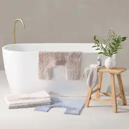 Pillow Talk Maya Cotton Bamboo Contour Bath Mat by M.U.S.E offer