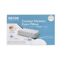 Pillow Talk Comfort Science Contour Medium Memory Foam Pillow by Hilton offer