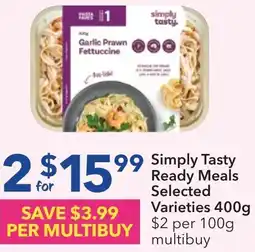 Ritchies Simply Tasty Ready Meals Selected Varieties 400g offer