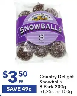 Ritchies Country Delight Snowballs 8 Pack 200g offer