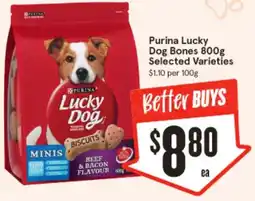 IGA Purina Lucky Dog Bones 800g Selected Varieties offer