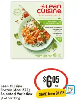 IGA Lean Cuisine Frozen Meal 375g Selected Varieties offer