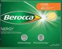 Pharmacy4Less Berocca Energy Orange Flavour 45 Effervescent Tablets offer