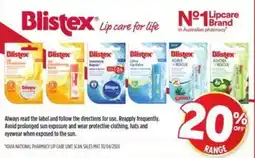 Pharmacy4Less Blistex Lip care for life offer