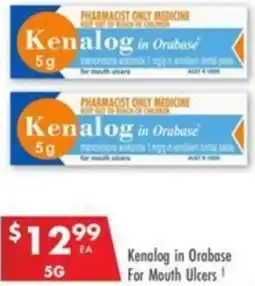 Kenalog in Orabase For Mouth Ulcers 5g
