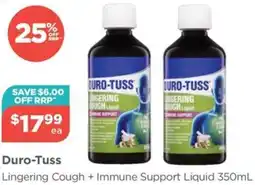 Your Local Pharmacy Lingering Cough + Immune Support Liquid 350mL offer