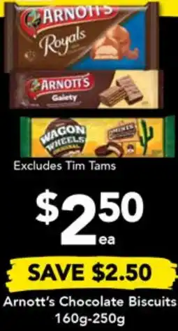 Drakes Arnott's Chocolate Biscuits 160g-250g offer