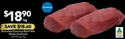 Drakes Australian Economy Beef Fillet Whole offer