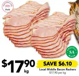 Drakes Local Middle Bacon Rashers offer