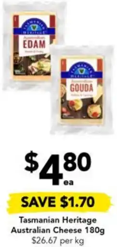 Drakes Tasmanian Heritage Australian Cheese 180g offer