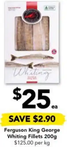Ferguson King George Whiting Fillets 200g
