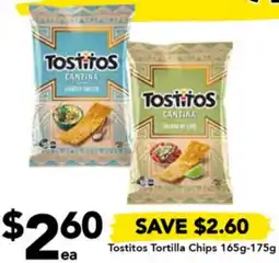 Drakes Tostitos Tortilla Chips 165g-175g offer