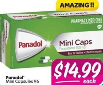 Your Discount Chemist Panadol Mini 96 Capsules offer