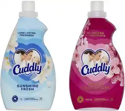 Coles Cuddly Concentrate Fabric Conditioner 900mL-1 Litre offer