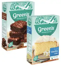 Coles Green's Traditional Baking Mix 380g-470g offer