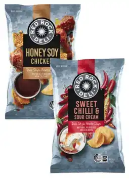 Coles Red Rock Deli Potato Chips 150g-165g offer