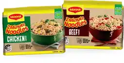 Coles Maggi 2 Minute Noodle 5 Pack 325g-380g offer