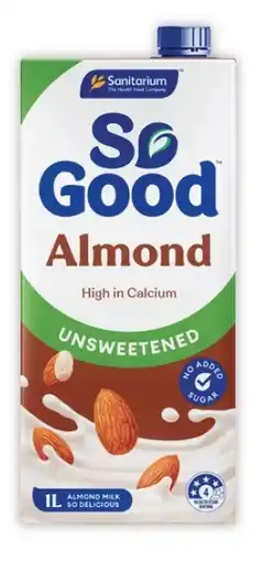 Coles Sanitarium So Good Almond Milk 1 Litre offer