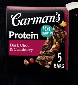 Coles Carman's Protein Bars 150g-200g offer