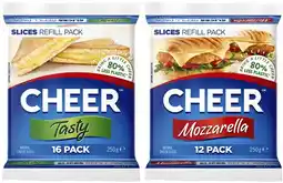 Coles Cheer Cheese Slices Refill Pack 250g offer