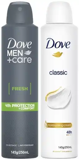 Coles Dove Antiperspirant Aerosol Deodorant 250mL offer