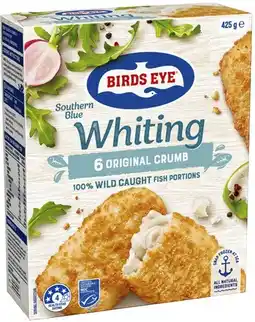 Coles Birds Eye Southern Blue Whiting Fillets 425g offer
