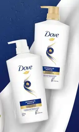 Coles Dove Shampoo or Conditioner 820mL offer