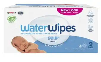 Coles Waterwipes Baby Wipes 540 Pack offer