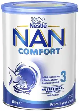 Coles Nestlé Nan Comfort Stage 3 Toddler Milk Drink 800g offer