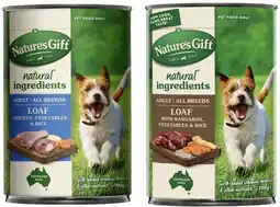 Coles Nature's Gift Dog Food 700g offer