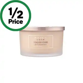 Woolworths Haven Luxe Signature Soy Blend Candle Pk 1 offer